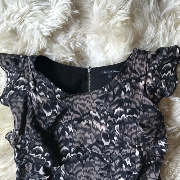 Madewell Silk Pretty Plumes Ruffle Dress - Picture 4 of 8